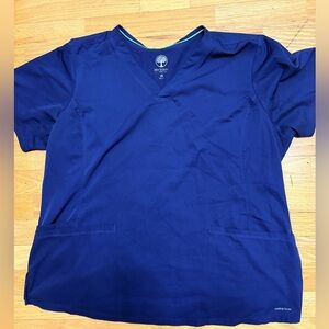 Classic Navy V-Neck Scrub Top